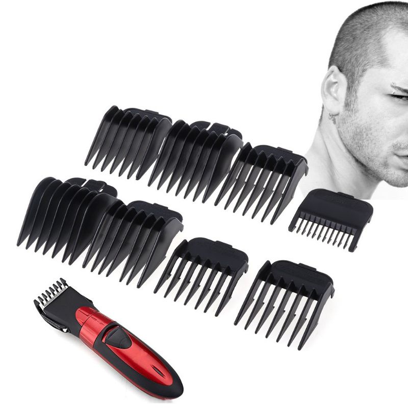 Promo 8Pcs Universal Hair Clipper Limit Comb Guide Attachment Size Barber