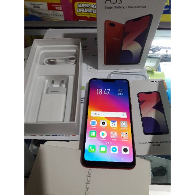 Oppo A3s Ram 3gb Rom 32gb Original Second Like New 100 Mulus Masih Bergaransi Resmi Oppo Indonesia Shopee Indonesia