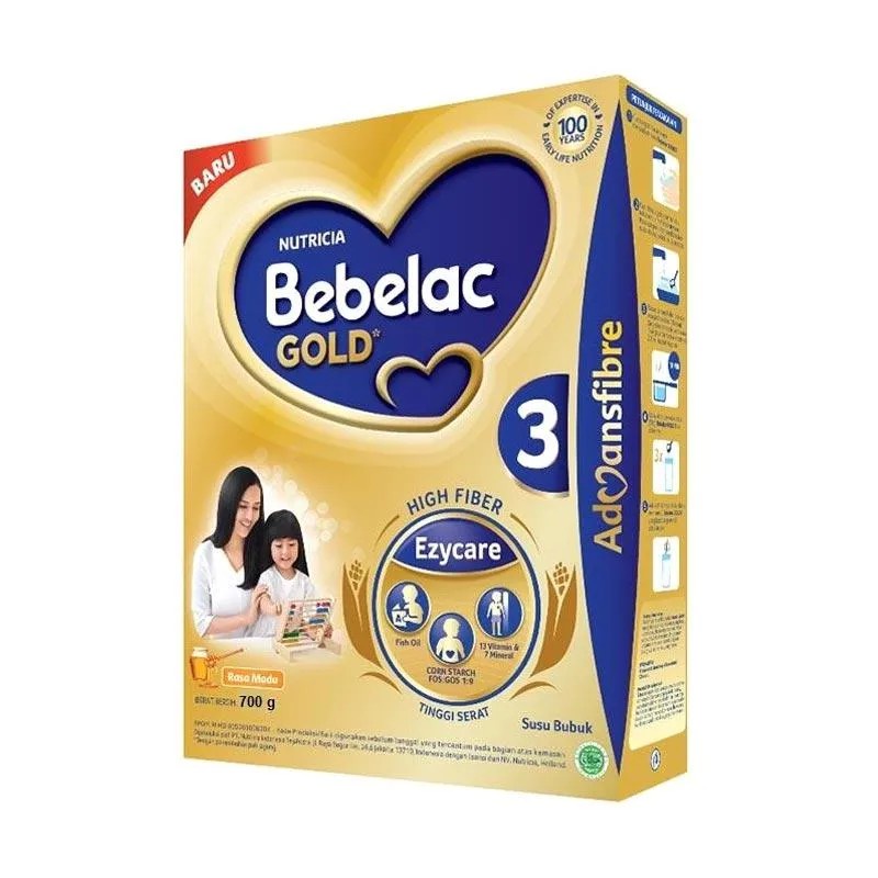 Bebelac Gold 3 700GR KOTAK Vanilla &amp; Madu