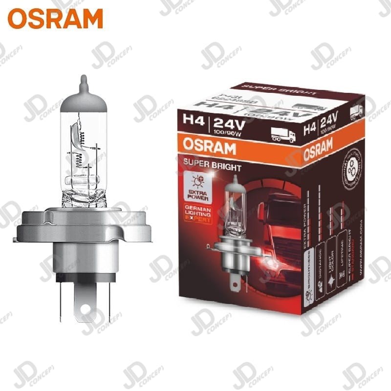 OSRAM - H4 - 24V - 100/90 WATT - HIGH-LOW - SUPER BRIGHT - ORIGINAL-1