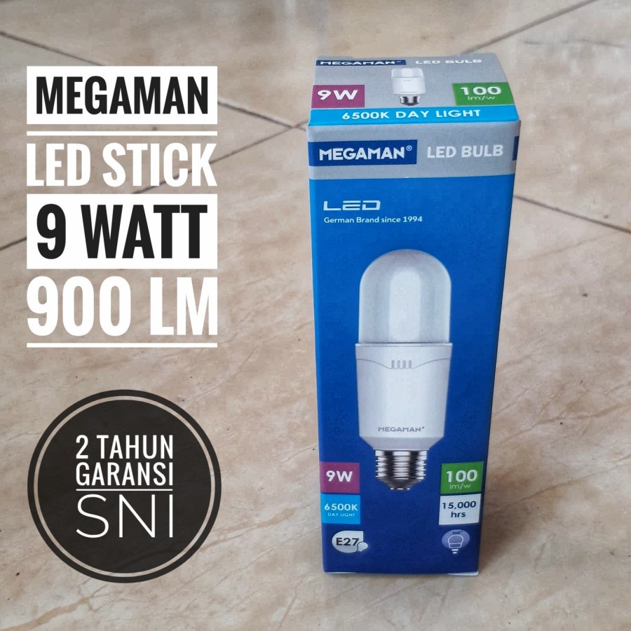 Lampu LED MEGAMAN P-Bulb YPT38Z1 9W 6500K - Warna Putih