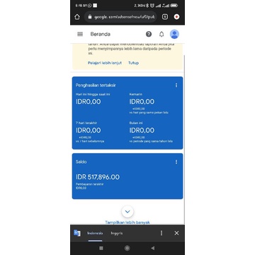 Akun Adsense YouTube PIN