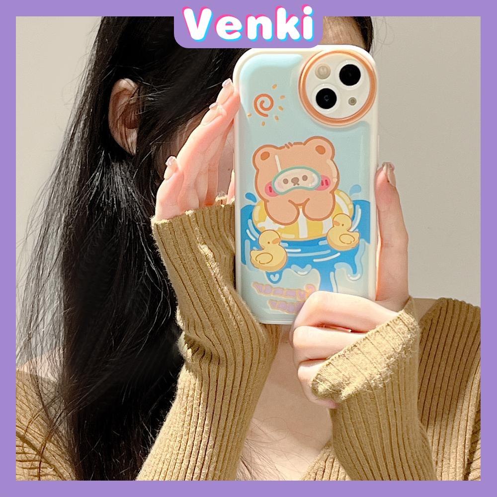 iPhone Case TPU Silicone Soft Case Airbag Shockproof Protection Camera Bear Rabbit Cartoon Cute Compatible For iPhone 11 Pro Max 13 Pro Max 12 Pro Max 7Plus xr XS Max