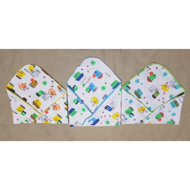 slabber segitiga kancing isi 3pcs unisex / tadah iler bayi / celemek iler bayi / bib