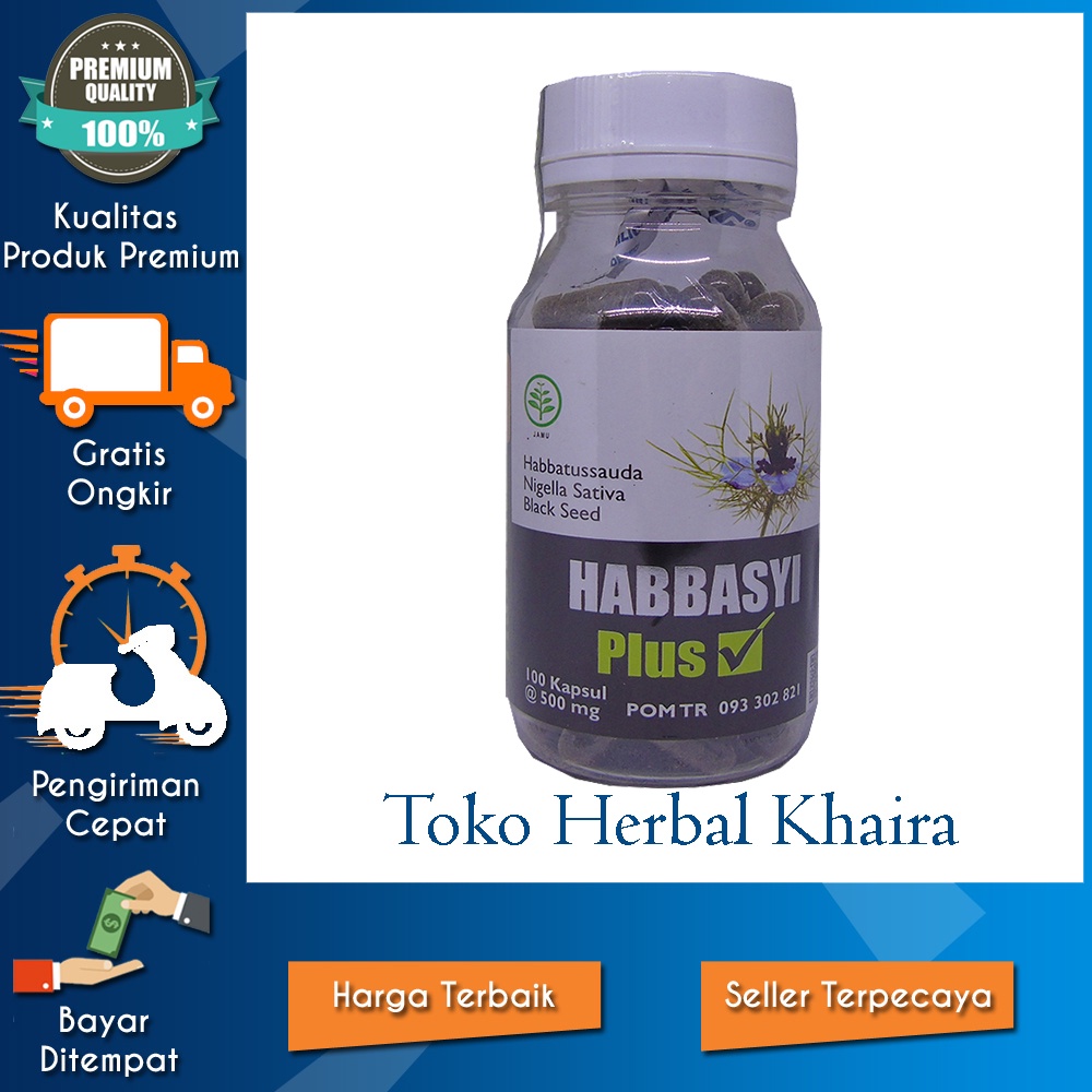HABBASYI PLUS 100 KAPSUL HABBATUSSAUDA NIGELLA SATIVA