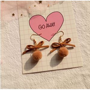 Anting Korea Import Pita Pompom