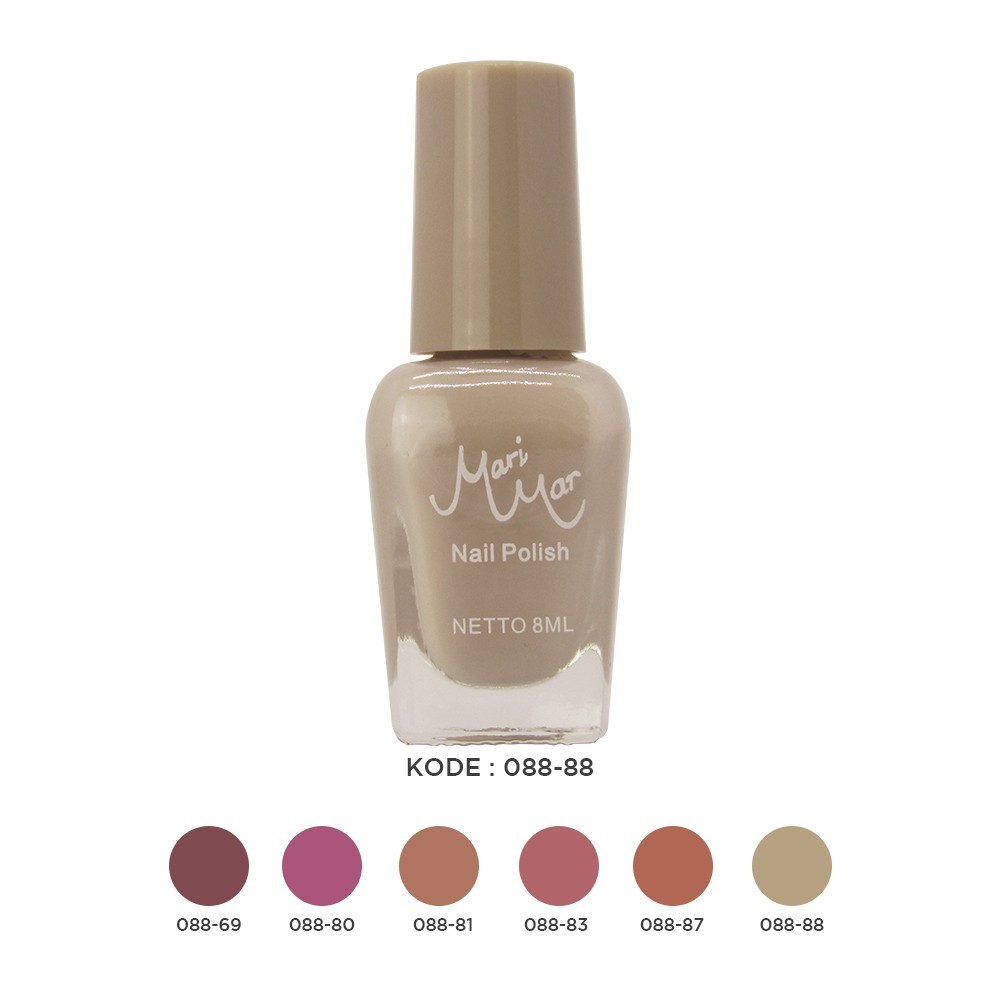 MARIMAR NAIL POLISH NUDE COLORS NEW FASHION CODE 088-kutek