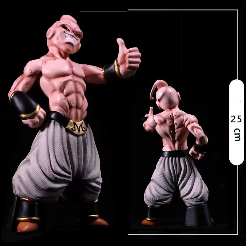 Mainan Action Figure Model Anime Dragon Ball Z Give The Thumbs-up Majin Buu Boo Bahan PVC Ukuran 25cm Untuk Hadiah Anak