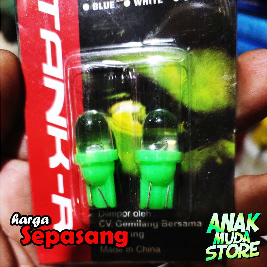 (LT09) Lampu LED T10 Rainbow Kedip 7 WARNA Senja Sein Sen 12V Mobil Motor Beat Mio Soul Scoopy Vario-3