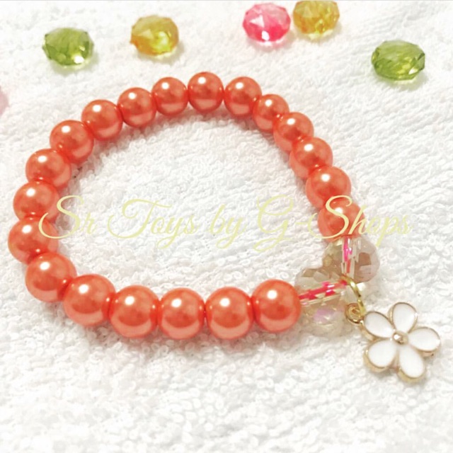 Gelang Mutiara Sintetis With Charm / Gelang Anak / Gelang Dewasa / Bracelet with Charm