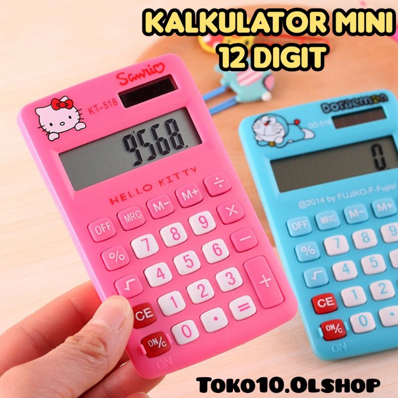 Kalkulator Karakter 12 Digit Lucu Unik Berkualitas ⭐ Toko10 ⭐