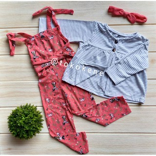 Minnie Jumpsuit daily  erdans premium setelan baju  anak  