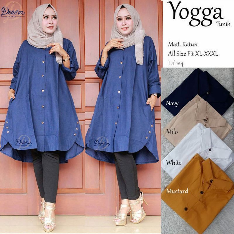 YOGGA TUNIK POLOS JUMBO