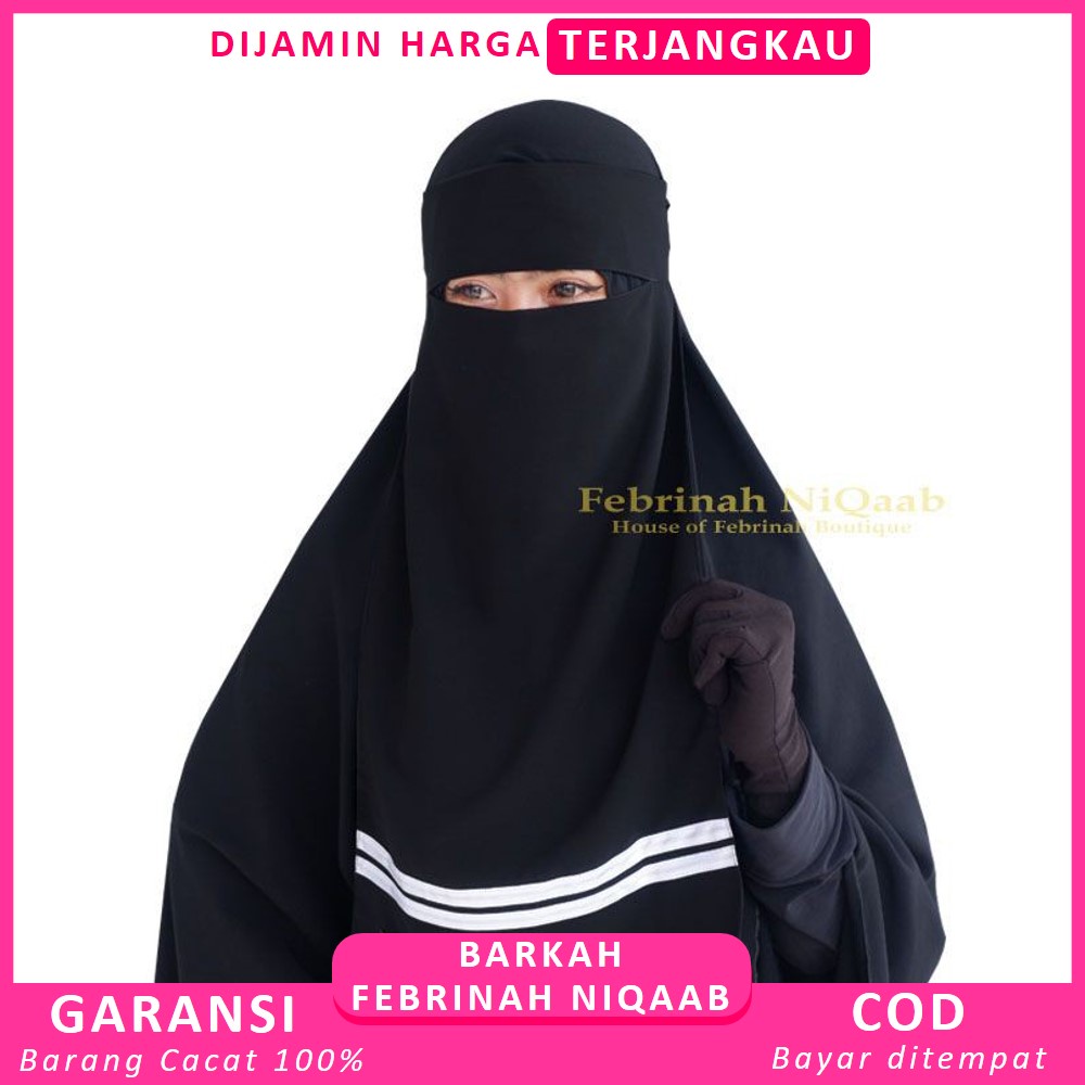 Cadar Niqab Hijab Niqob Jilbab Nikab Nikob Niqop Veil Kerudung Khimar Muslim Saudia Cadar Bandana Ar
