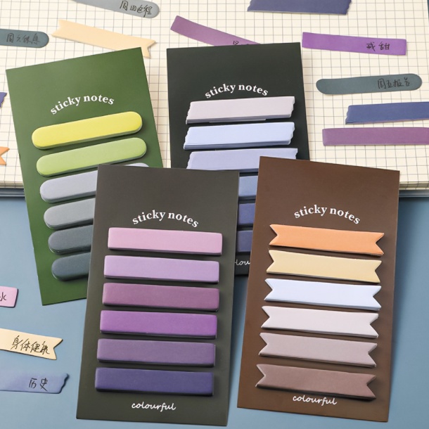 [ORGM] Aneka Sticky Note Persegi Pemandangan dan Sticky Note Pembatas Pengingat memo pastel