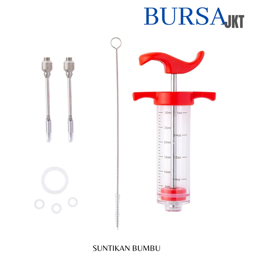 SUNTIKAN BUMBU KE DAGING INJEKTOR BBQ MARINADE 5 - 25 ML