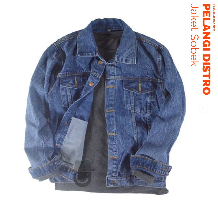 jaket jeans blue wash