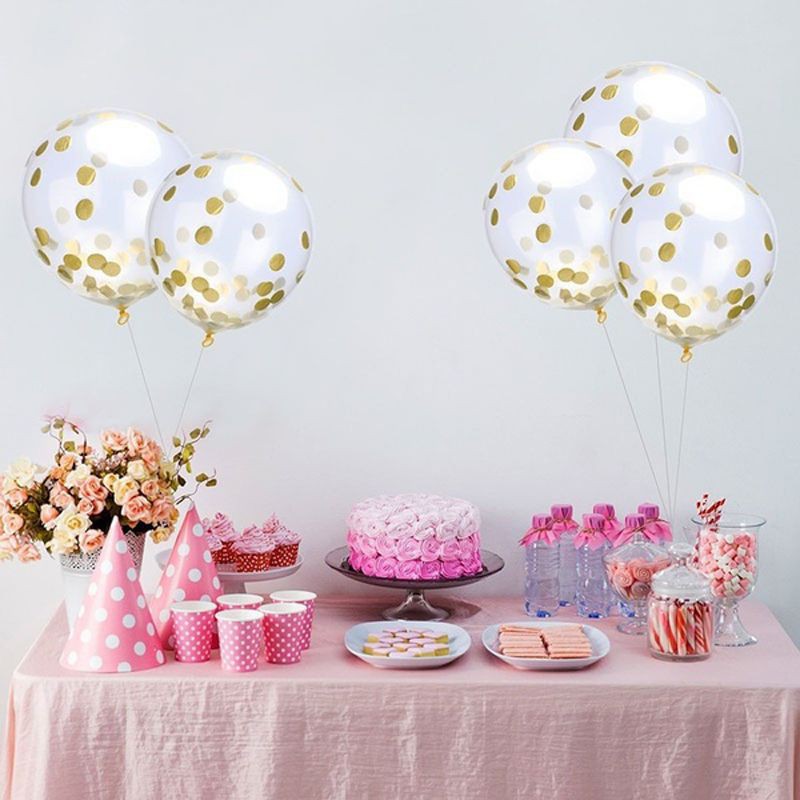 1pcs Random Color Balloon Confetti Latex Helium For Birthday Wedding Dance Halloween Party Decor