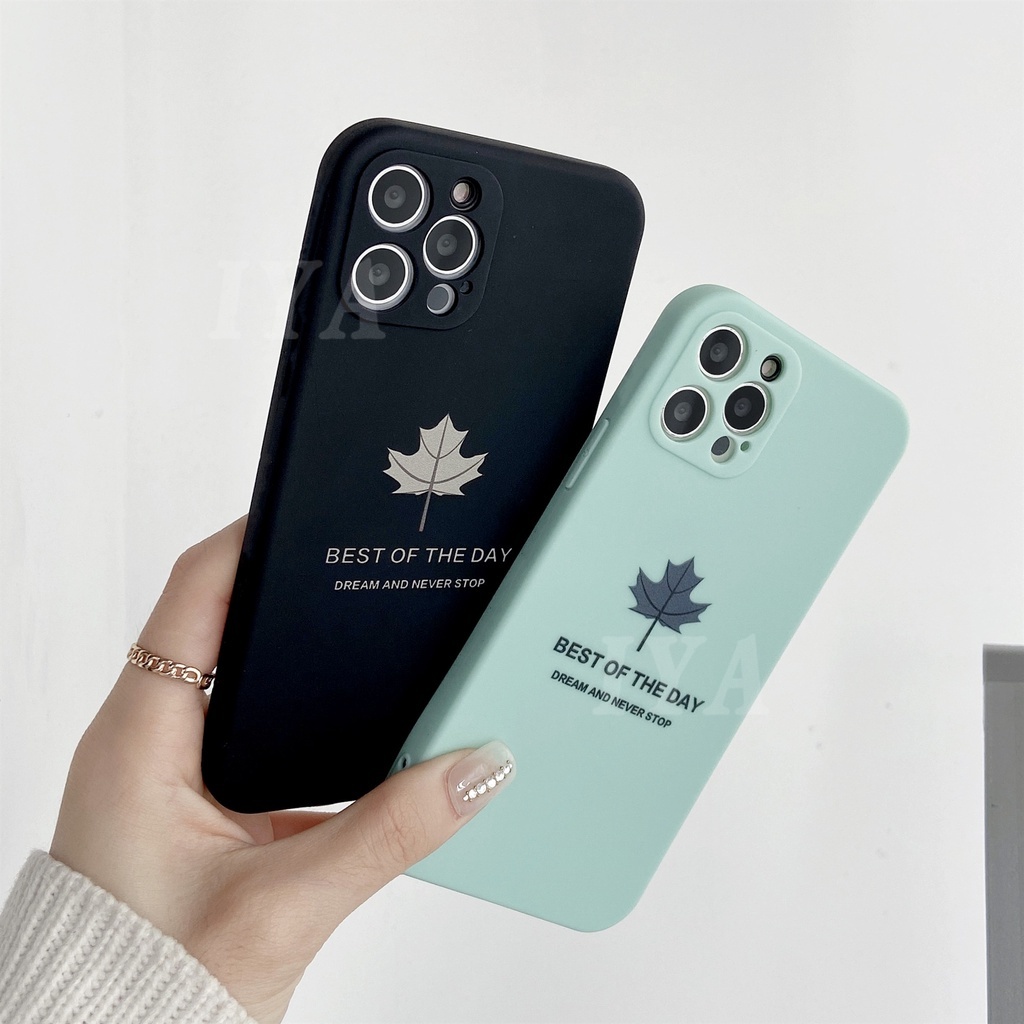 Case Motif Daun Maple Untuk OPPO Reno 6Z Reno 6 A16 A15S A15 A54 A94 A37 A59 A3S A5S A12 A7 A52 A9 Reno 5 4 3 2F