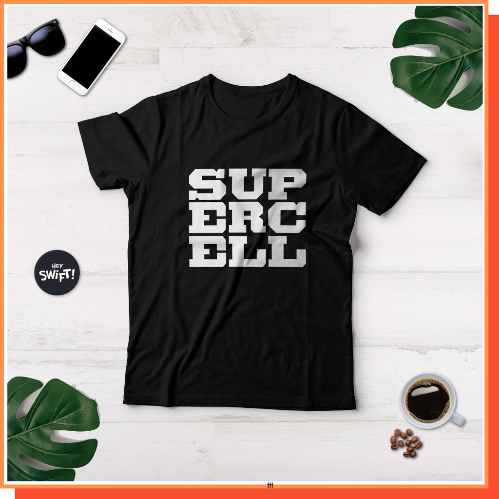 Kaos T-Shirt SUPERCELL LOGO GAME DEVELOPER Cotton Combed 30S Standar Distro