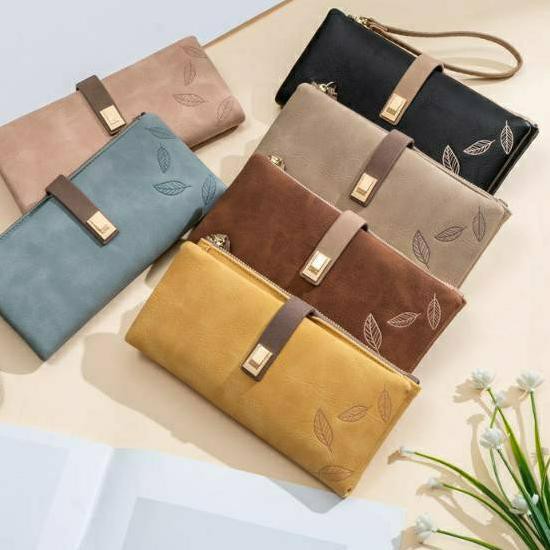 ℗ [Prettyzys]-LAURA WALLET(Dompet panjang Kartu & Hp) ♘