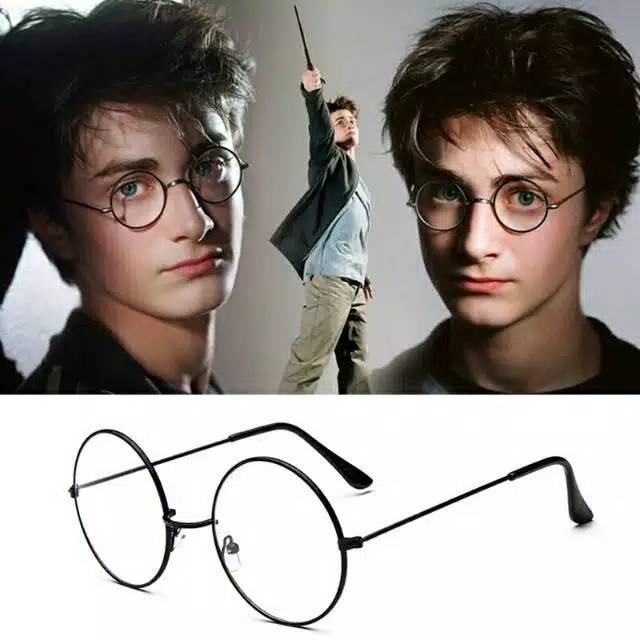 Kacamata Glasses Bulat Harry Potter Korea Cosplay