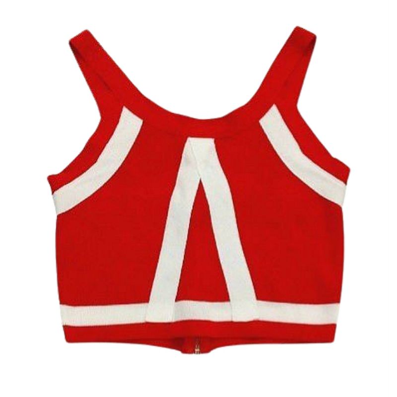 KNIT CROP TOP ZIPPER / KNIT CROP ATASAN WANITA PREMIUM IMPORT