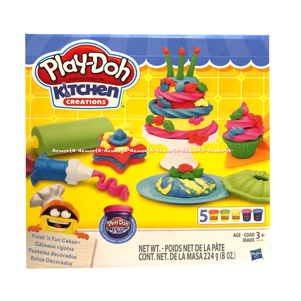 Play-Doh Kitchen Creation Frost N Fun Cake Playdoh Play Doh Mainan