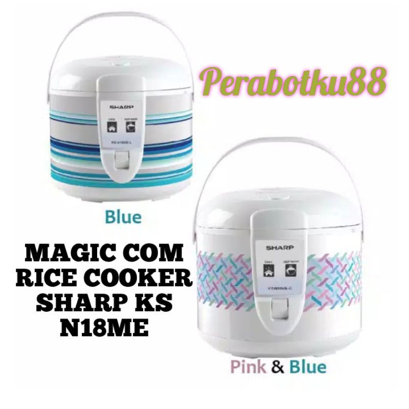 MAGIC COM RICE COOKER SHARP KS N18ME N 18 ME L 1,8 LITER PENANAK NASI TERMURAH LOW WATT ANTI LENGKET