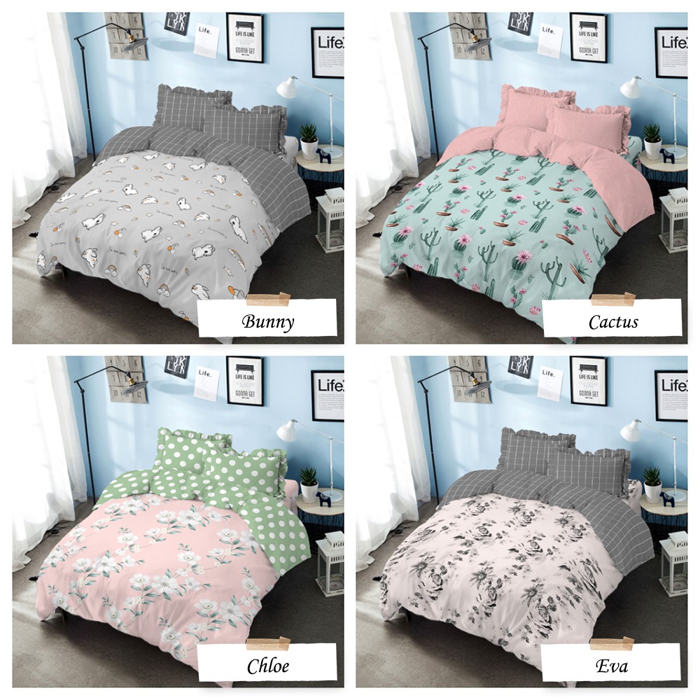 KINTAKUN ISTHANA (FREE BANTAL ATAU GULING #RANDOM) Bedcover + Sprei Kintakun Dluxe 160x200 - Bunny/C