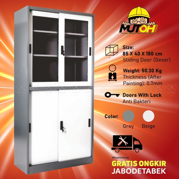 

READY lemari arsip lemari besi filling cabinet - pintu kombinasi sliding TERLARIS