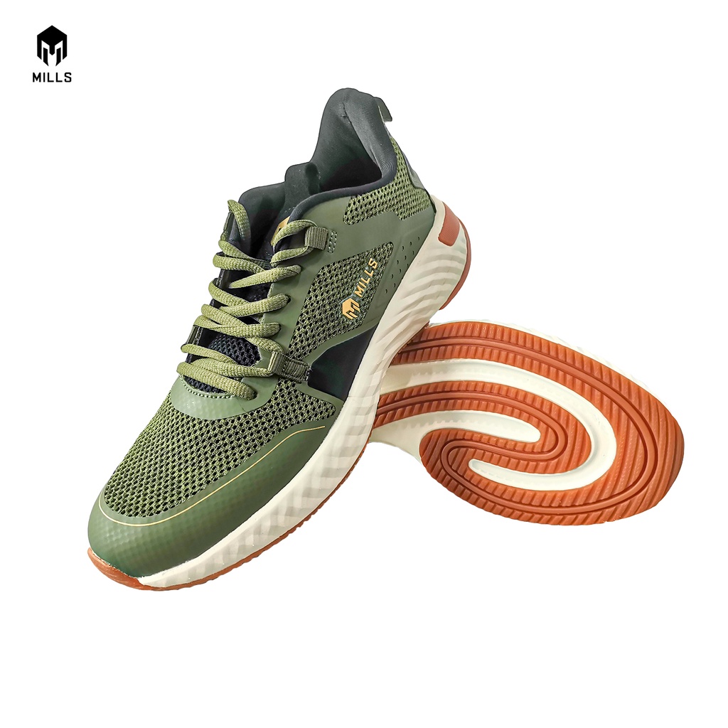 Sepatu Olahraga - MILLS - Zenos Olive/Off White/Gum 9600105