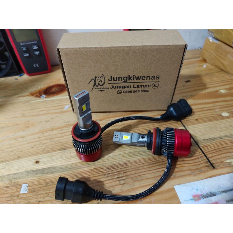 Led 3warna JL3 37watt tipe HB3 HB4 HIR2 H7 H8 H9 H11 H16 paling terang
