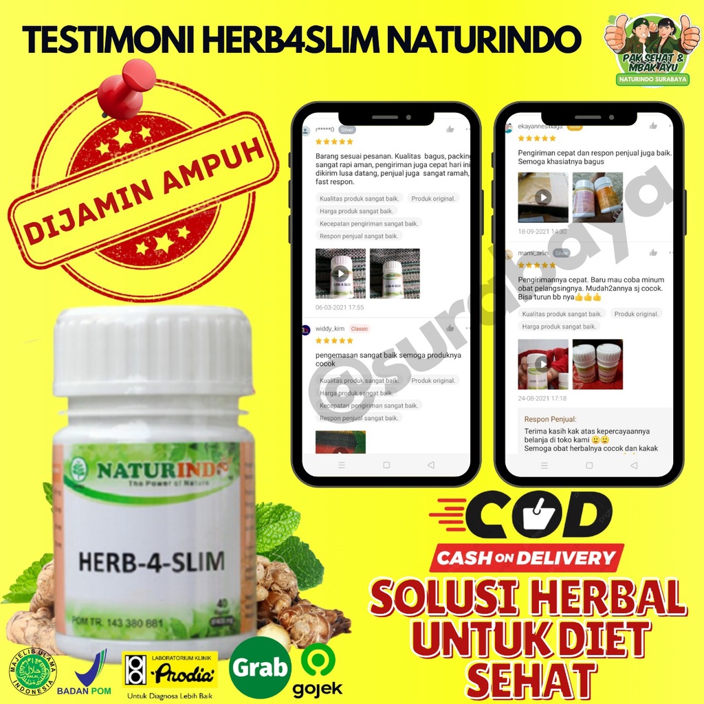 Obat Diet Ampuh Obat Pelangsing Alami BPOM MUI HALAL Slim HERB 4 SLIM Obat Pelangsing Obat Diet Herbal Obat Herbal Penurun Berat Badan PELANGSING BADAN OBAT DIET HERBAL PELUNTUR LEMAK PENGECIL PERUT BUNCIT Herb 4 Slim Naturindo Surabaya-8