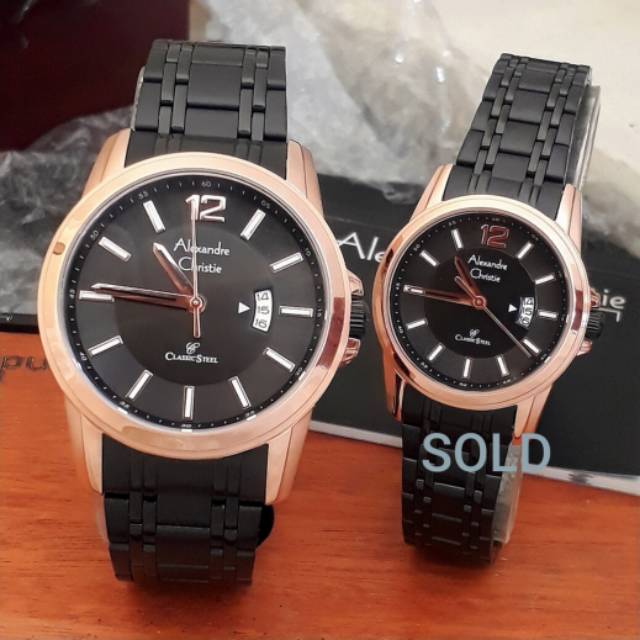 Jam Tangan Pria Alexandre Christie Ac 8325 Md Classic Steel Original