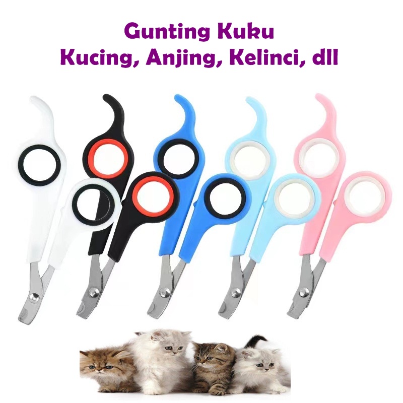 Gunting Kuku Kucing Anjing Pet Nail Clipper Stainless Steel Gunting Kuku Hewan Peliharaan