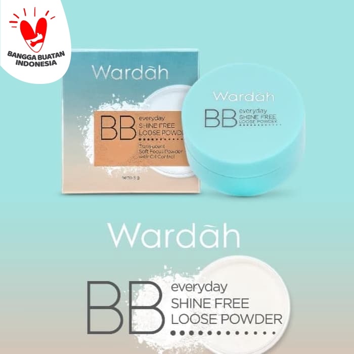 WARDAH BB EVERYDAY SHINE FREE LOOSE POWDER (BEDAK TABUR)