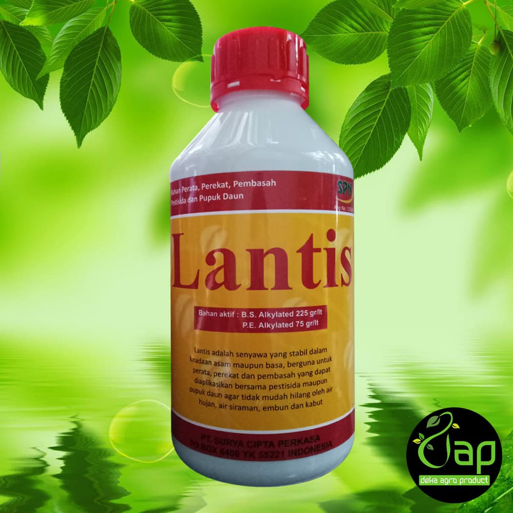 PUPUK PERATA, PEREKAT, PEMBASAH, PESTISIDA + PUPUK DAUN LANTIS 1 LTR