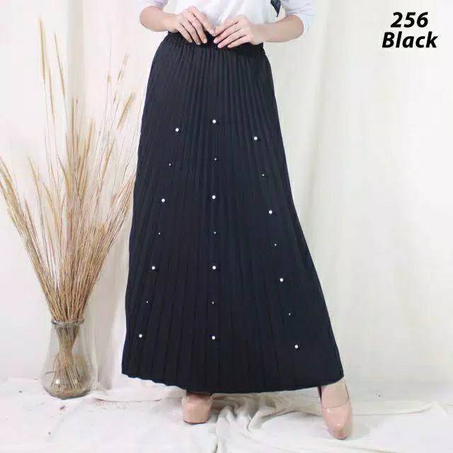 Rok Plisket / Rok Plisket Premium / Prisket Flare Skirt / Maxi Skirt 356