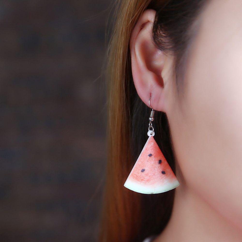 Anting Buah Nanas Perhiasan Fashion Hadiah Pesta Tomat Kiwi Orange Menjuntai