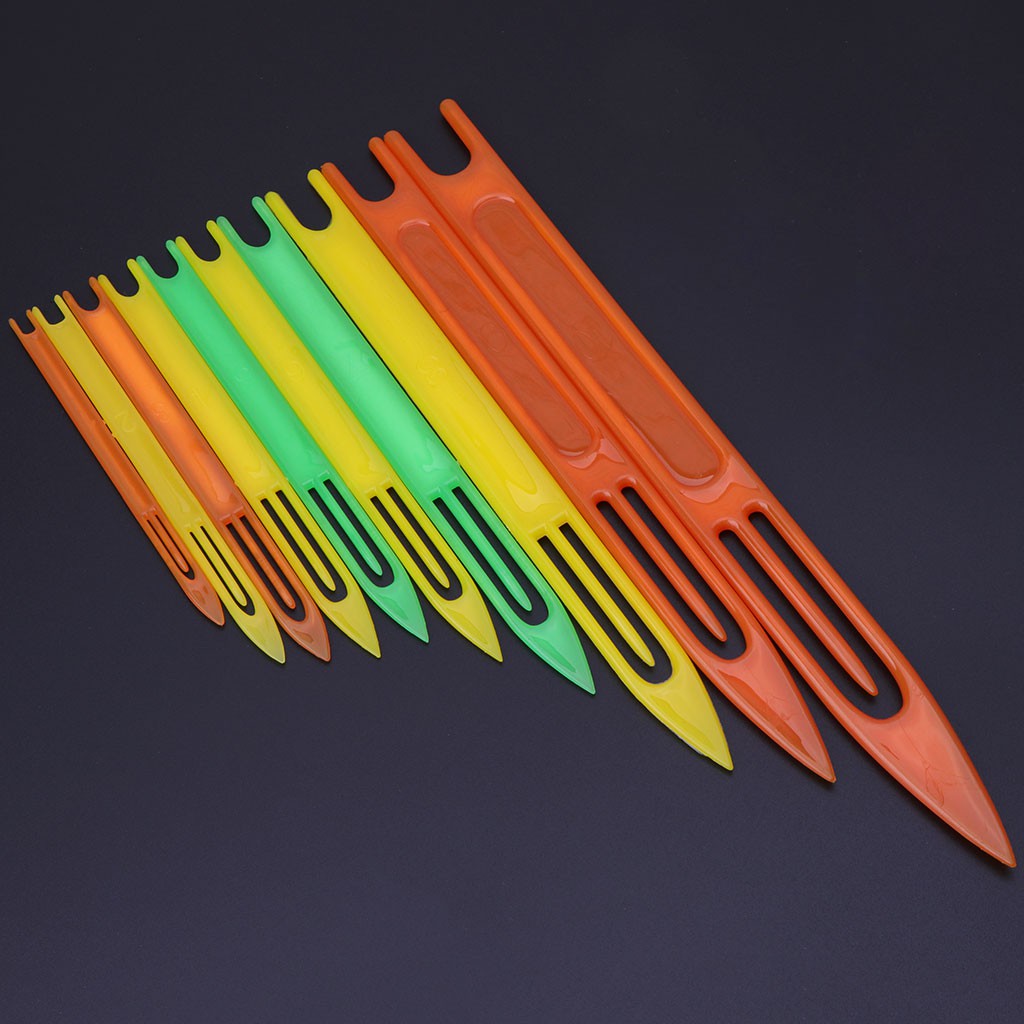 10Pcs Jarum Jahit Bahan Plastik Multi Warna untuk Reparasi Jaring Ikan