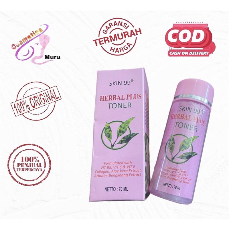 [ import ] herbal plus skin 99 face toner - toner wajah herbal plus