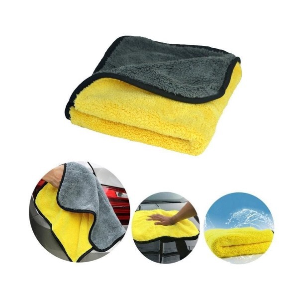 Kain Lap Mobil Motor Microfiber 2 SISI Ukuran 30X30 Cm Halus Lembut Tebal