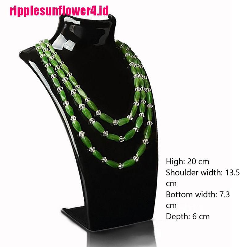 Stand Holder Display Perhiasan Kalung Anting Bahan Akrilik 4 Warna