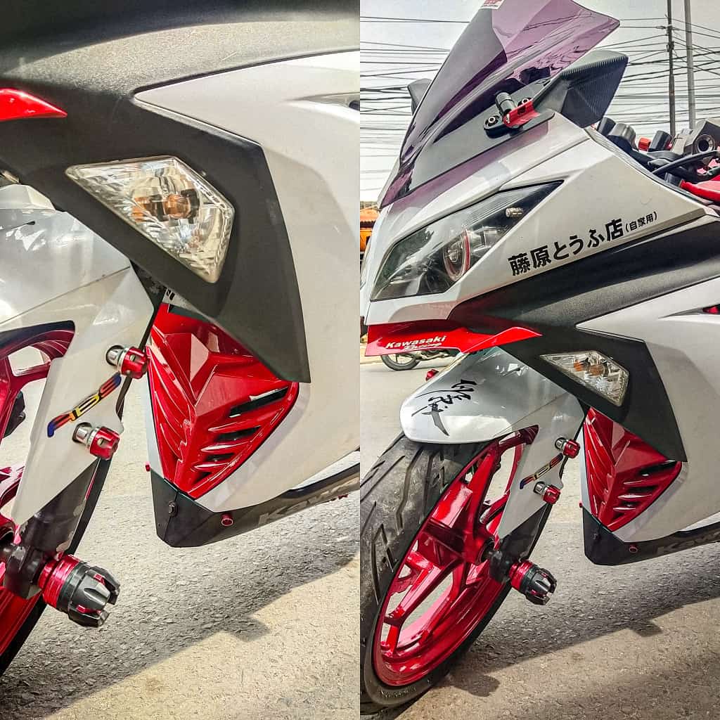 V grill ninja 250 fi OLD cover engine grill ninja 250 fi v grill ninja 250 fi