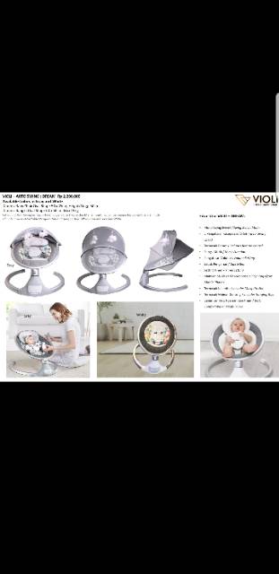 VIOLI Swing - Dream / baby bouncer / bouncer baby / bouncer nuna / nuna bouncer / ayunan bayi modern / ayunan bayi elektronik / elektronic / ayunan bayi