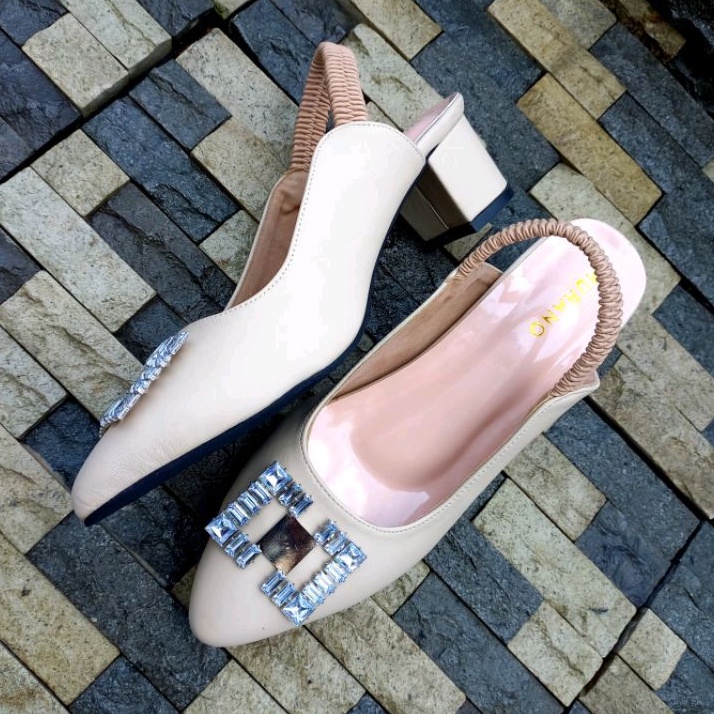 Murano Amanda Cream Special Edition Sepatu Big Size Jumbo 41-46