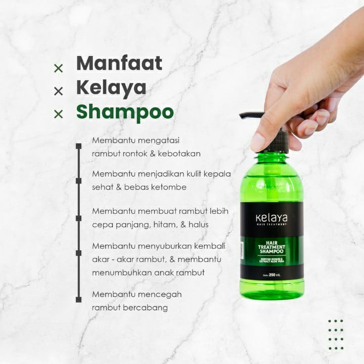 SHAMPOO Kelaya Hair Treatment sampo untuk RAMBUT RONTOK DAN KEBOTAKAN SAMPO KELAYA