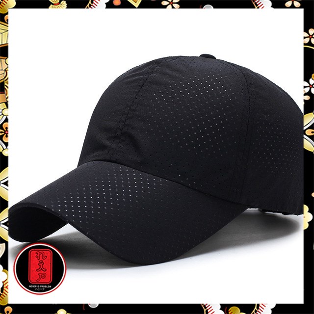 FLB Topi Baseball Snapback Polkadot - MZ237 - Black