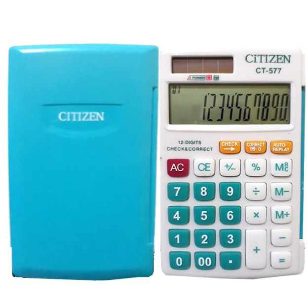 [Harga Diskon] Kalkulator Citizen CT 718 C kalkulator Warna Kalkulator 12 Digit KUALITAS TERBAI